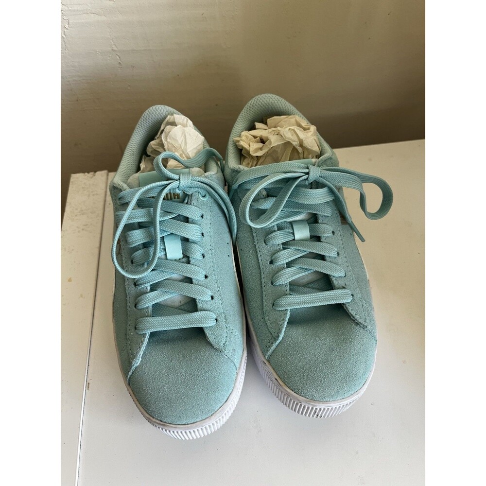 Puma Suede Sneakers 4C  Jade Low Top Walking Athleisure Streetwear Sport Casual